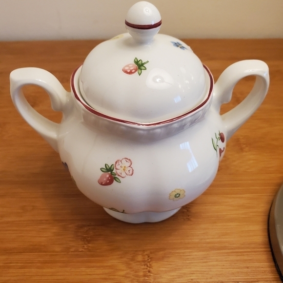 VINTAGE JOHNSON BROS/ENGLAND ROSE SUGAR EXCELLENT - Picture 2 of 8